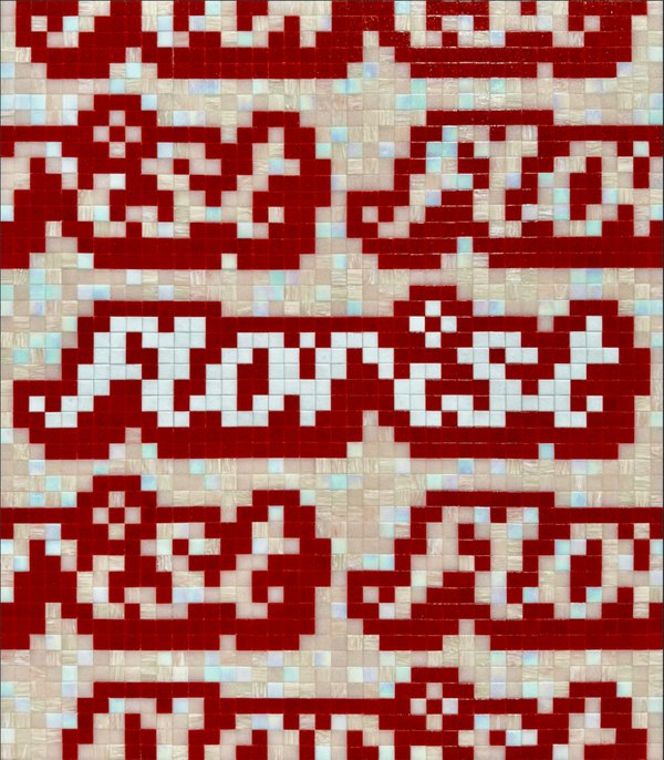 Red, Light Pink and White.