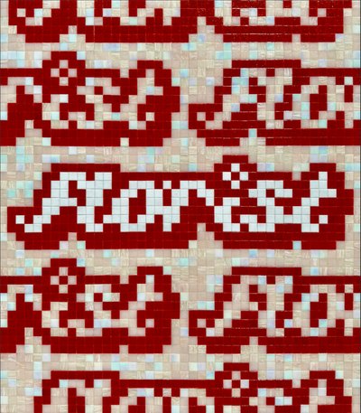 Red, Light Pink and White.